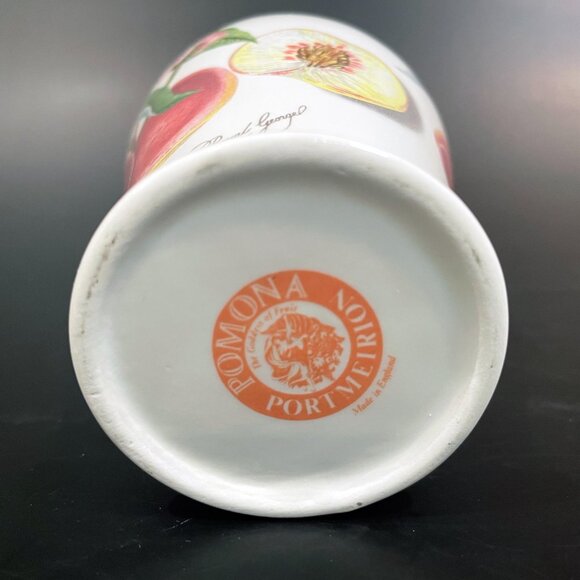 Portmeirion Pomona Vase "Gromwood's Royal George Peaches" 5.25" tall - Picture 7 of 7